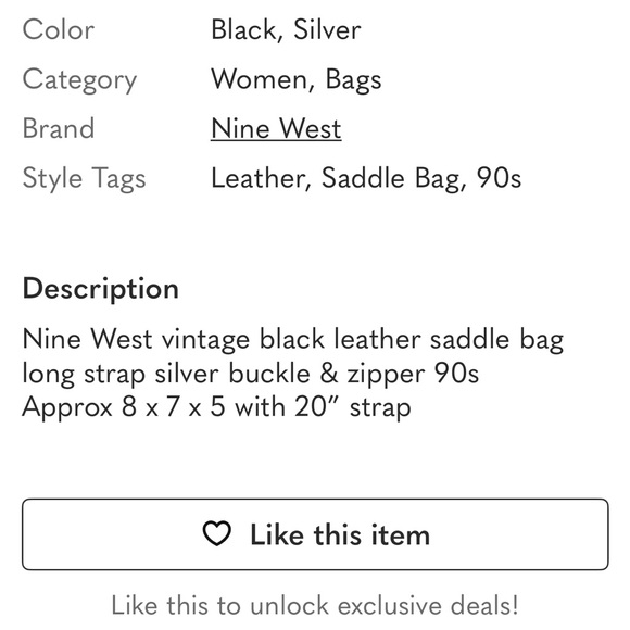 Black Nine West  Leather Crossbody Bag 💕 - Picture 9 of 9